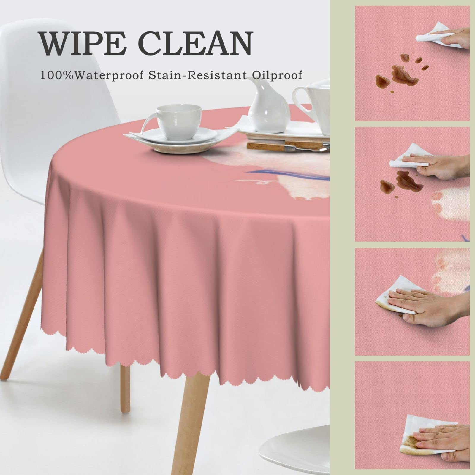 MOZUI Piggy Party Tischdecke – Rosa Schweine-Motiv – Einweg-Kunststoff – 137 X 224 Cm – Geburtstagsdeko MOZUI Piggy Party Tischdecke – Rosa Schweine-Motiv – Einweg-Kunststoff – 137 X 224 Cm – Geburtstagsdeko