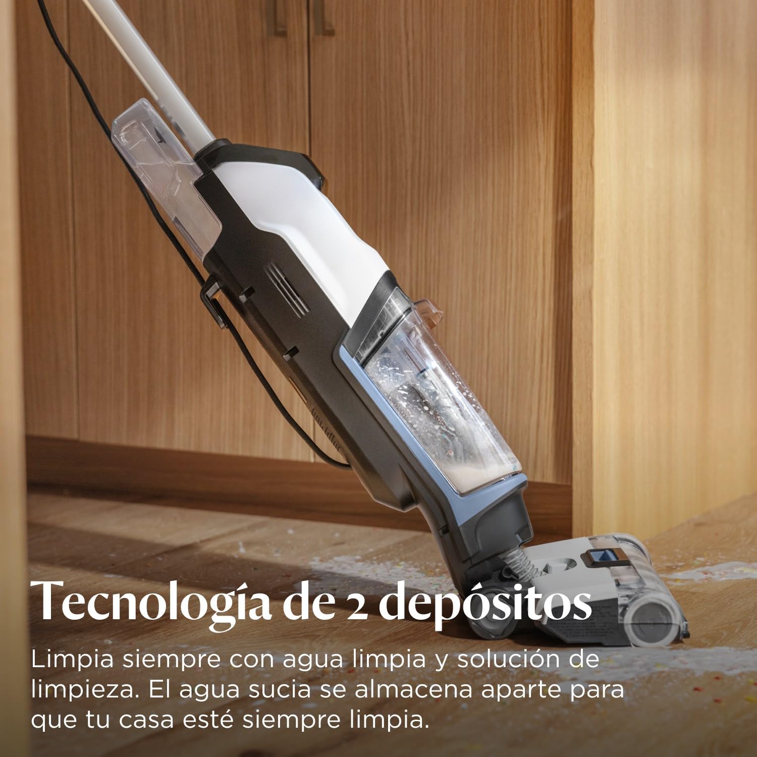 BISSELL CrossWave Edge, aspiradora de mano en seco y húmedo, limpieza potente de suciedad de mascotas, aspiradora en húmedo con tecnología ZeroGap, aspiradora para fregar, multisuperficie, 4088N