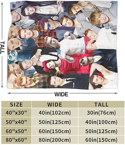 Miniatura 3 de Manta Cameron Monaghan suave y cómoda manta de lana polar para sofá, oficina, coche, camping, yoga, viajes, decoración del hogar, acogedora manta de