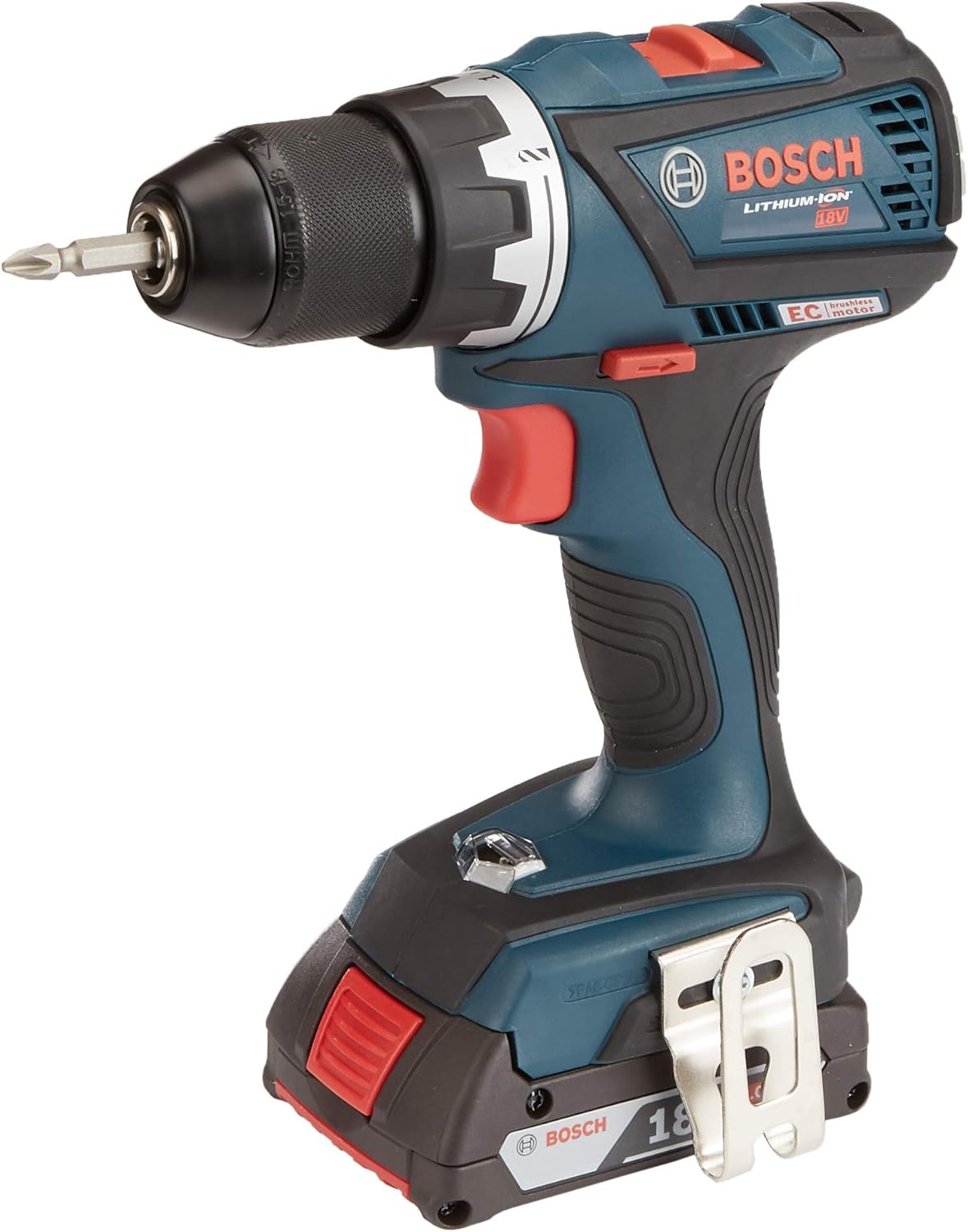 Black Friday - 60% OFF Bosch 18 V 2-Tool Combo Kit with EC Brushless 1/4 In. and 1/2 In. Socket-Ready Impact Driver and EC Brushless Compact Tough 1/2 In. Drill/Driver CLPK238-181, Blue