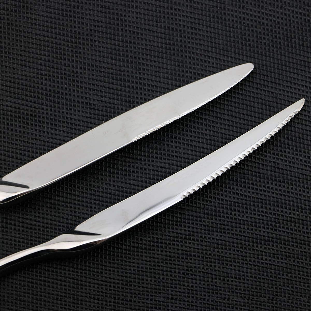 Gugrida Luxury 18/10 Stainless Steel Silverware Set, Knife Fork Spoons Set Serve for 4, 28-Piece (Mirror Poblished,Silver)