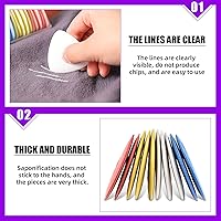 Vista 3 de Swpeet Kit de 48 herramientas de costura, tiza de sastres, tiza de tela de coser, lápices de tela de coser, herramienta de regla de costura