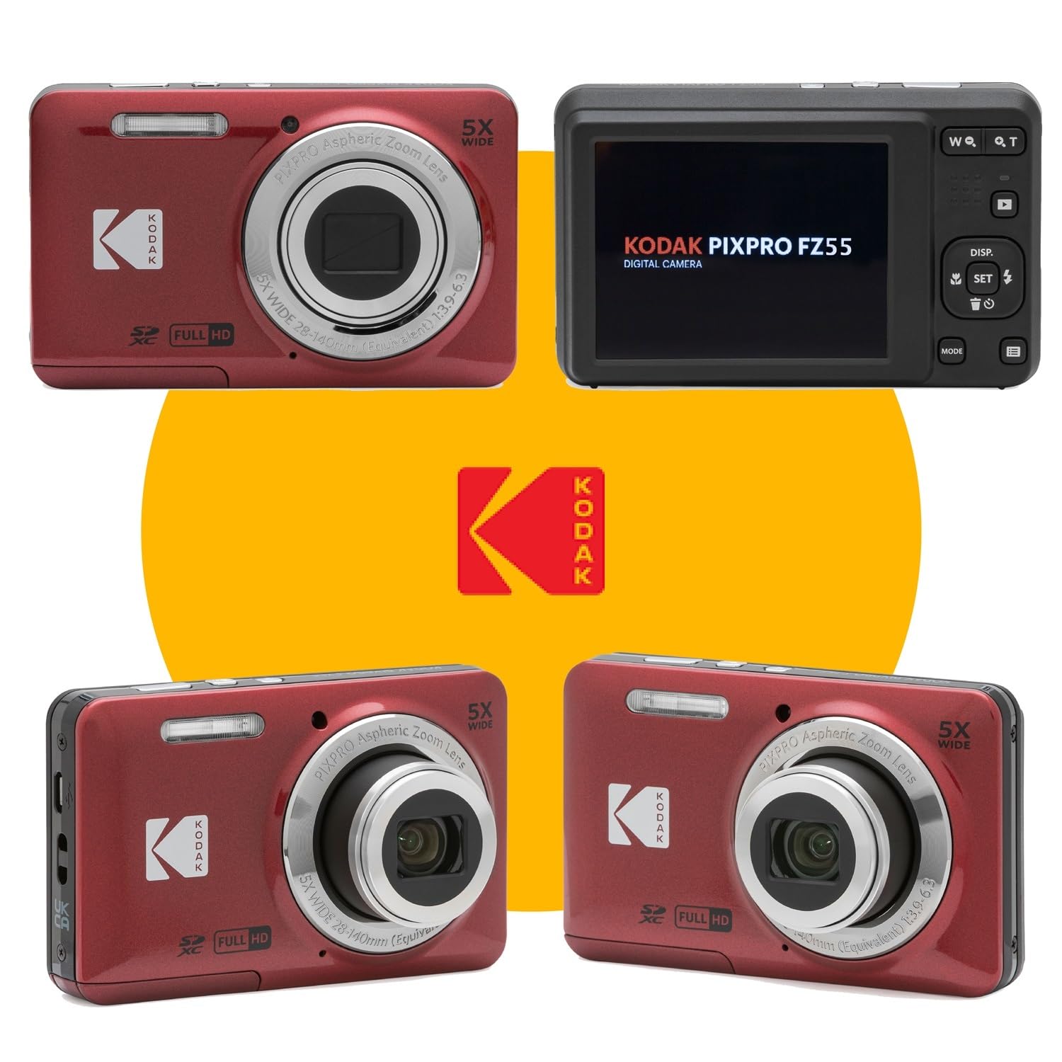 Amazon.com : KODAK PIXPRO FZ55 16MP Digital Point & Shoot Camera