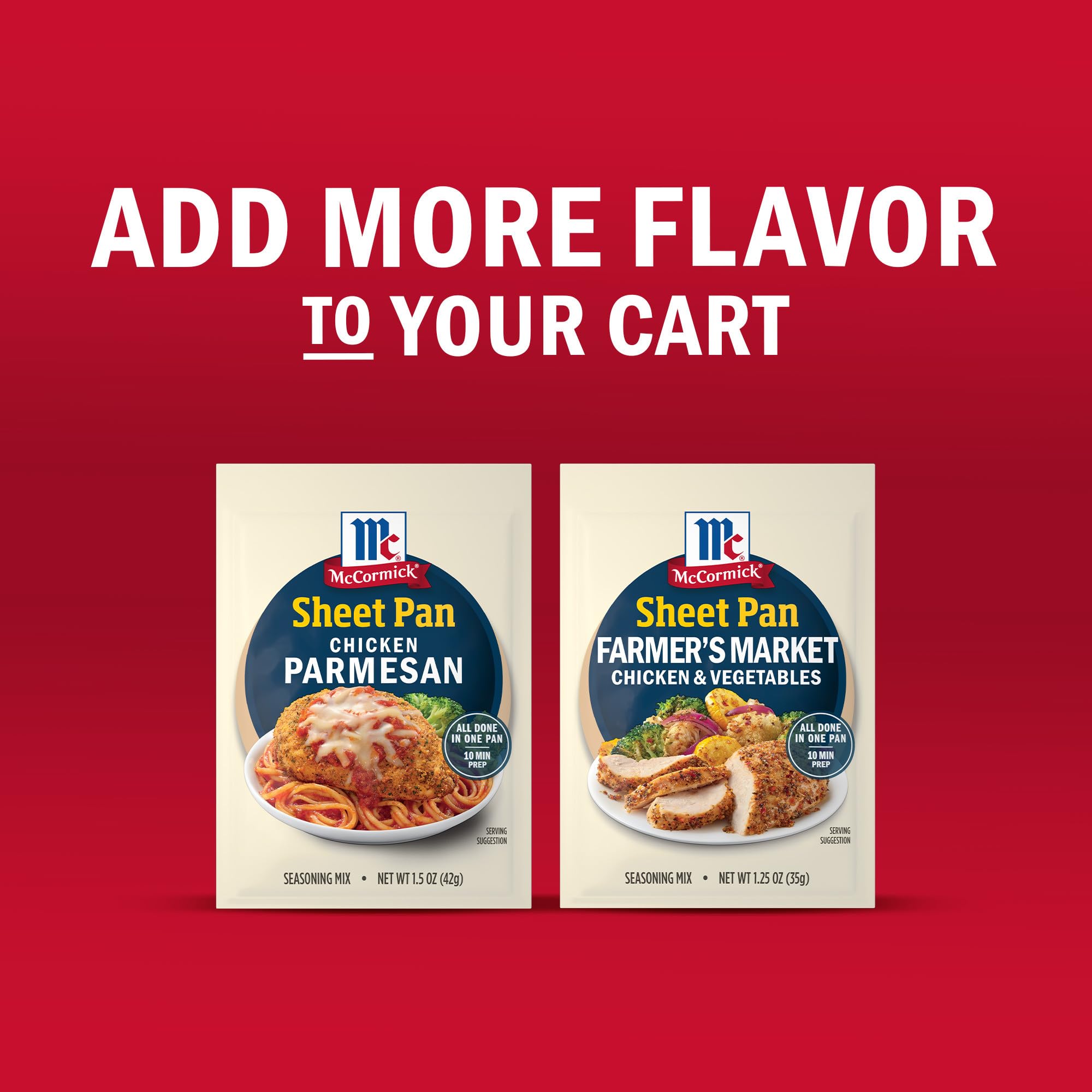 McCormick One Sheet Pan Chicken Parmesan Seasoning Mix 1 5 oz — view 17