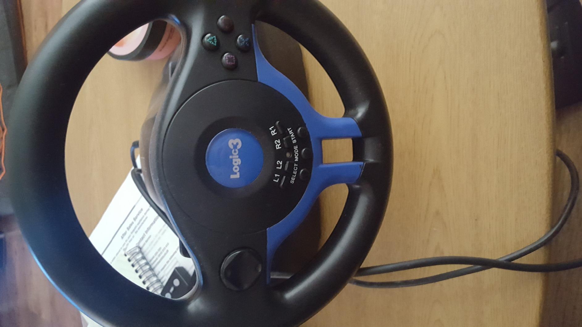 TopDrive GT1 Whhel DualShock 2. 10'' Steering Wheel, gear stick and