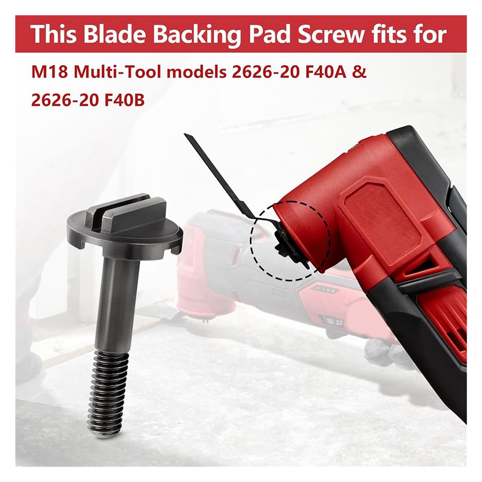 2PACK 06-75-0025 Blade Backing Pad Screw For Milwaukee 2626-20 M18 Multi- Tool - View #8