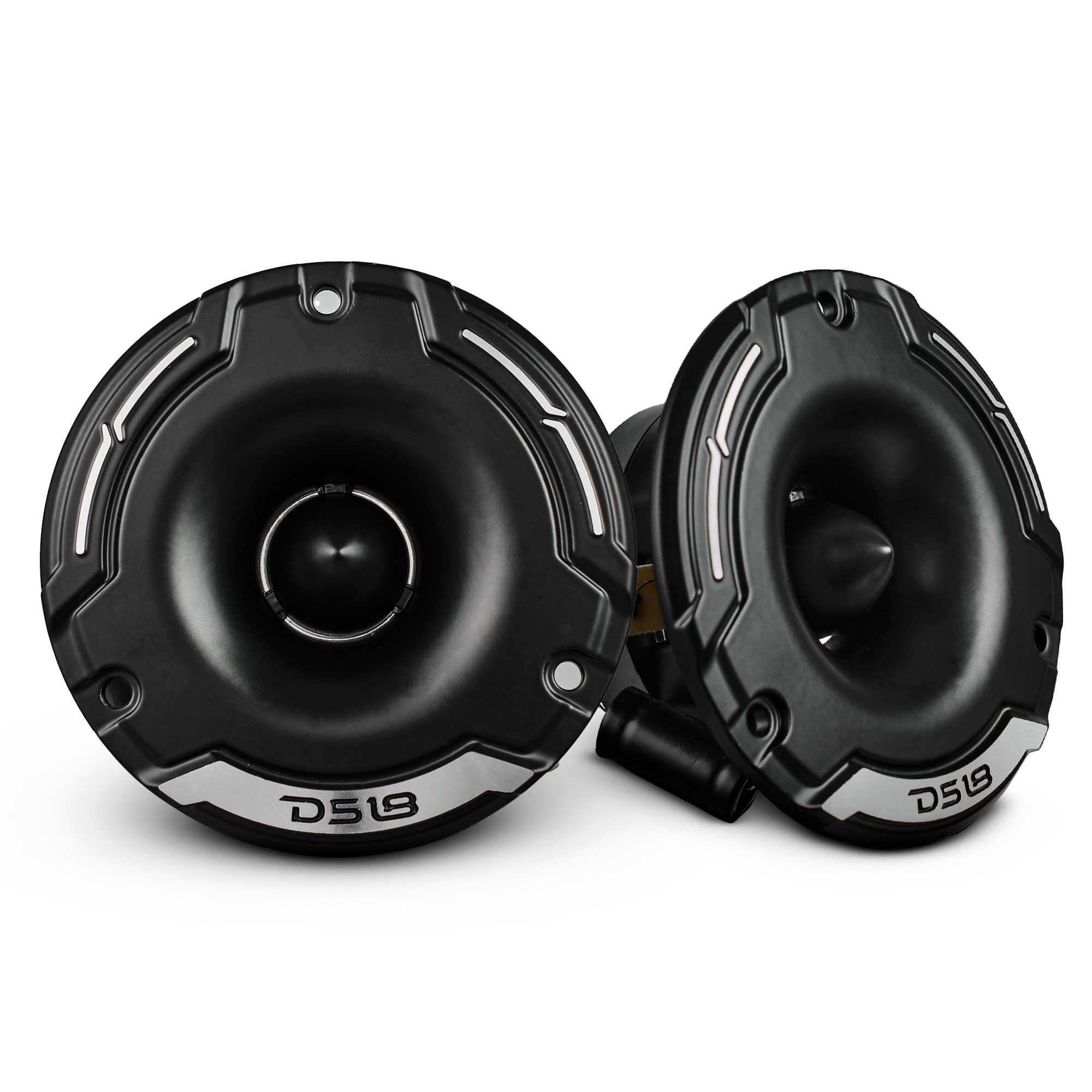 DS18 PRO-TWZ1 - Tweeter a compressione Super Bullet da 9,7 cm, 4 Ohm, bobina da 2,5 cm, in alluminio, ideale per sistemi audio Pro Car Audio, impressionante sensibilità 105 dB, coppia