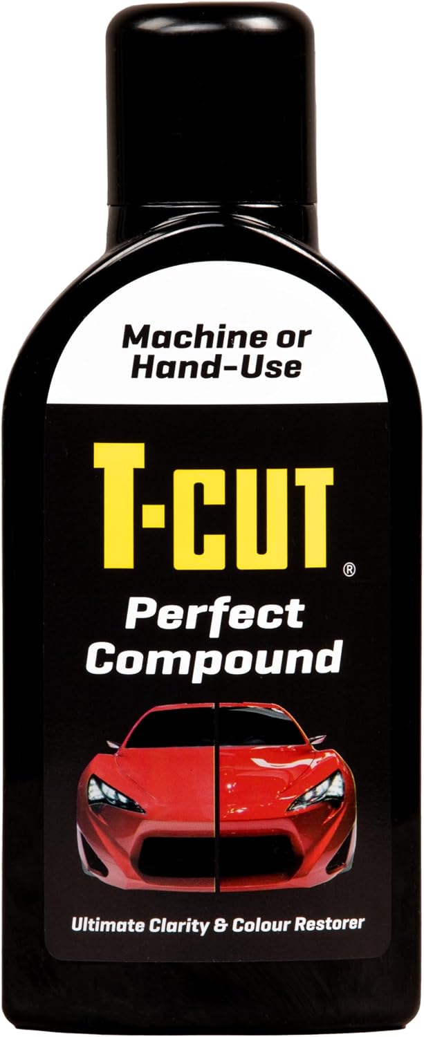 T-Cut Perfect Compound, 17fl oz – Removes Car Oxidation, Scratches & Blemishes - Ultimate Clarity and Color Restorer - Leaves Paintwork Perfectly Prepared for Waxing - for Hand & Machine Use