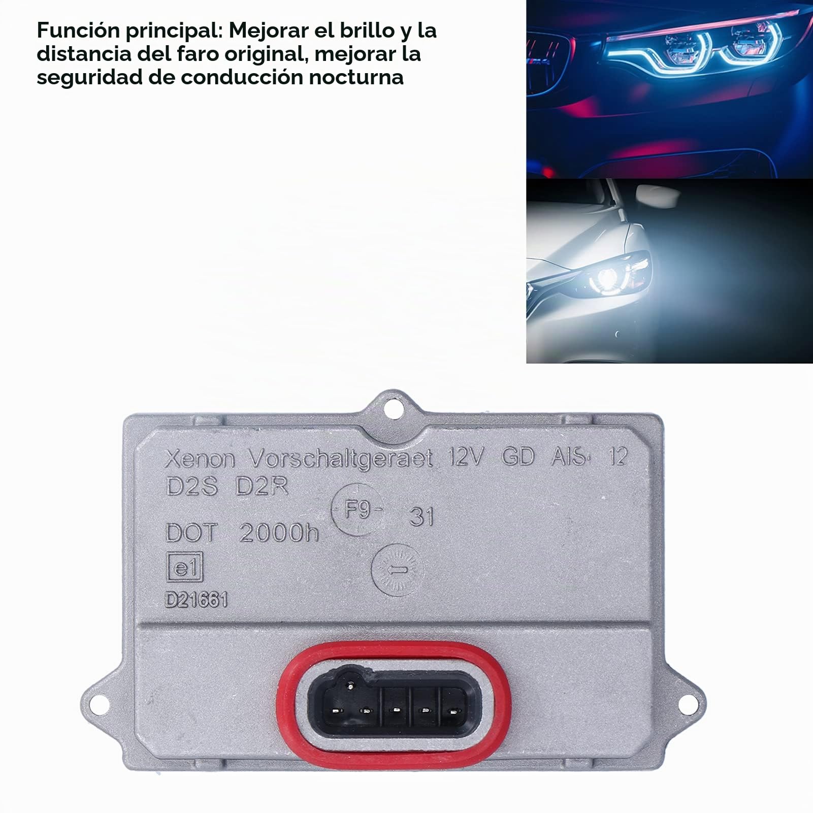Módulo de faros-Módulo De Faros 5dv 008290-00 Dispositivo D2s D2r Xenon Hid Vida útil 5000h 12v 35w Ip65 Impermeable Aleación De Aluminio Reemplazo Para Range Rover Sport 2006