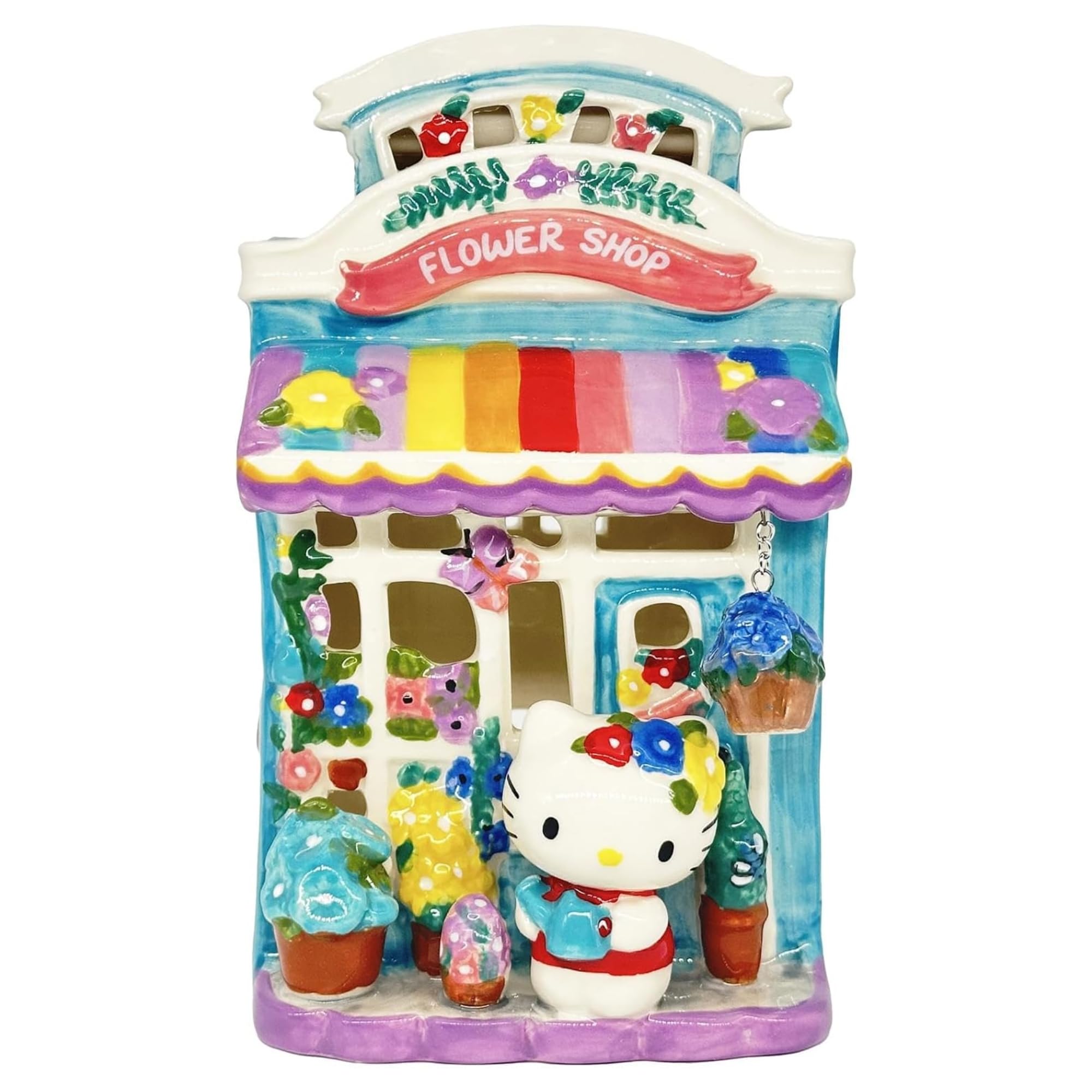 Amazon.com: Blue Sky Clayworks Hello Kitty Floral Garden Shop