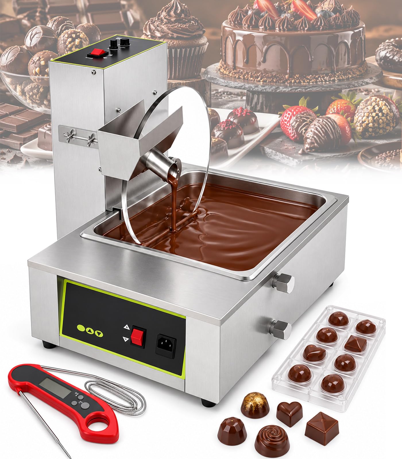 Máquina eléctrica para fundir Chocolate 110V-12L