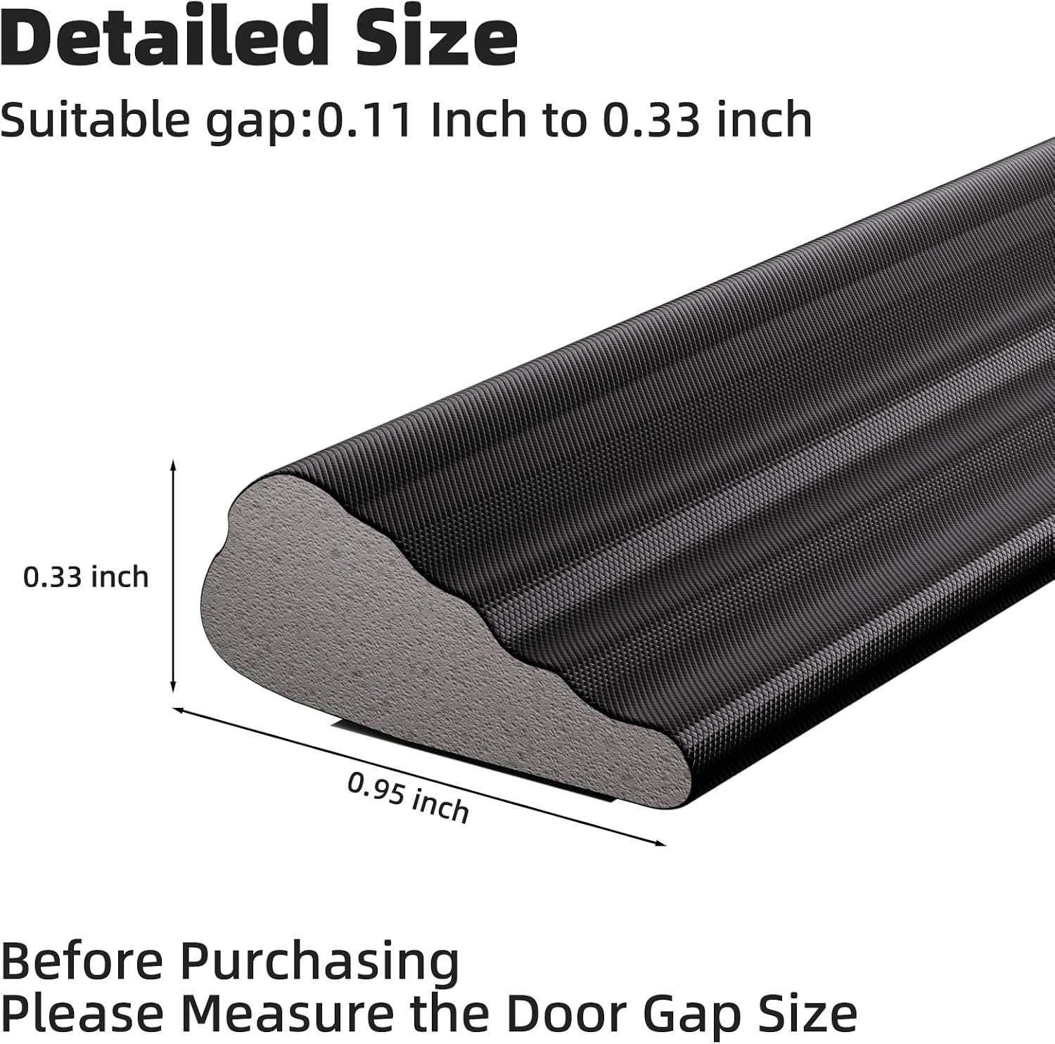 Weather Stripping Door Seal Strip, 196 * 3 inch Wedge-Shape Window Foam Seal Strip, Soundproofing, Winter Insulation Tape Strip for Frame, Noise Blocker, Door Gap Filler for Exterior