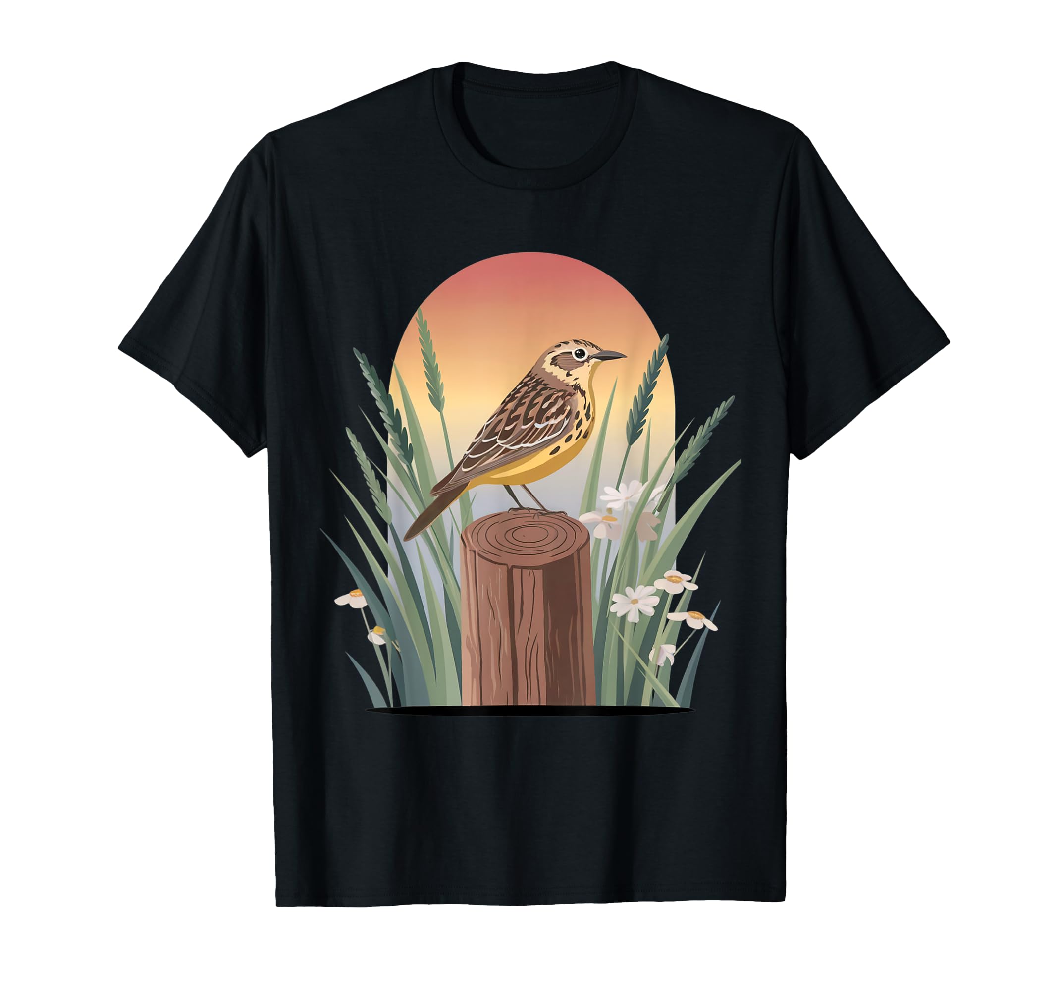 Western Meadowlark – Prairie Songbird Lover Design T-Shirt