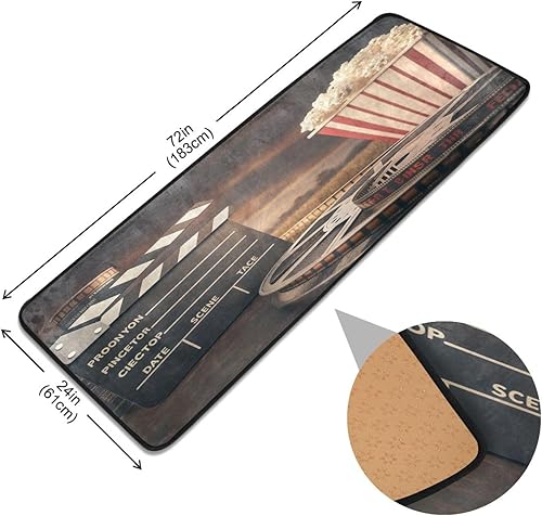 Miniatura 3 de Kigai Alfombra de pasillo de palomitas de maíz 24 x 72 pulgadas ultra suave antideslizante lavable para cocina baño entrada decoración del hogar