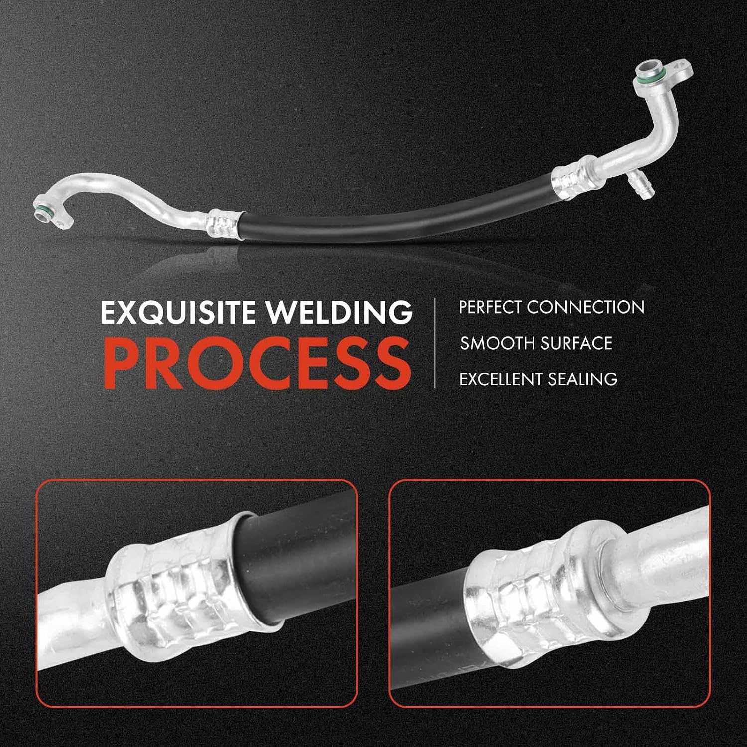 A-Premium A/C Suction Hose Assembly Compatible with Kia Sorento, 2003 2004 2005 2006, 3.5L, Compressor to Evap