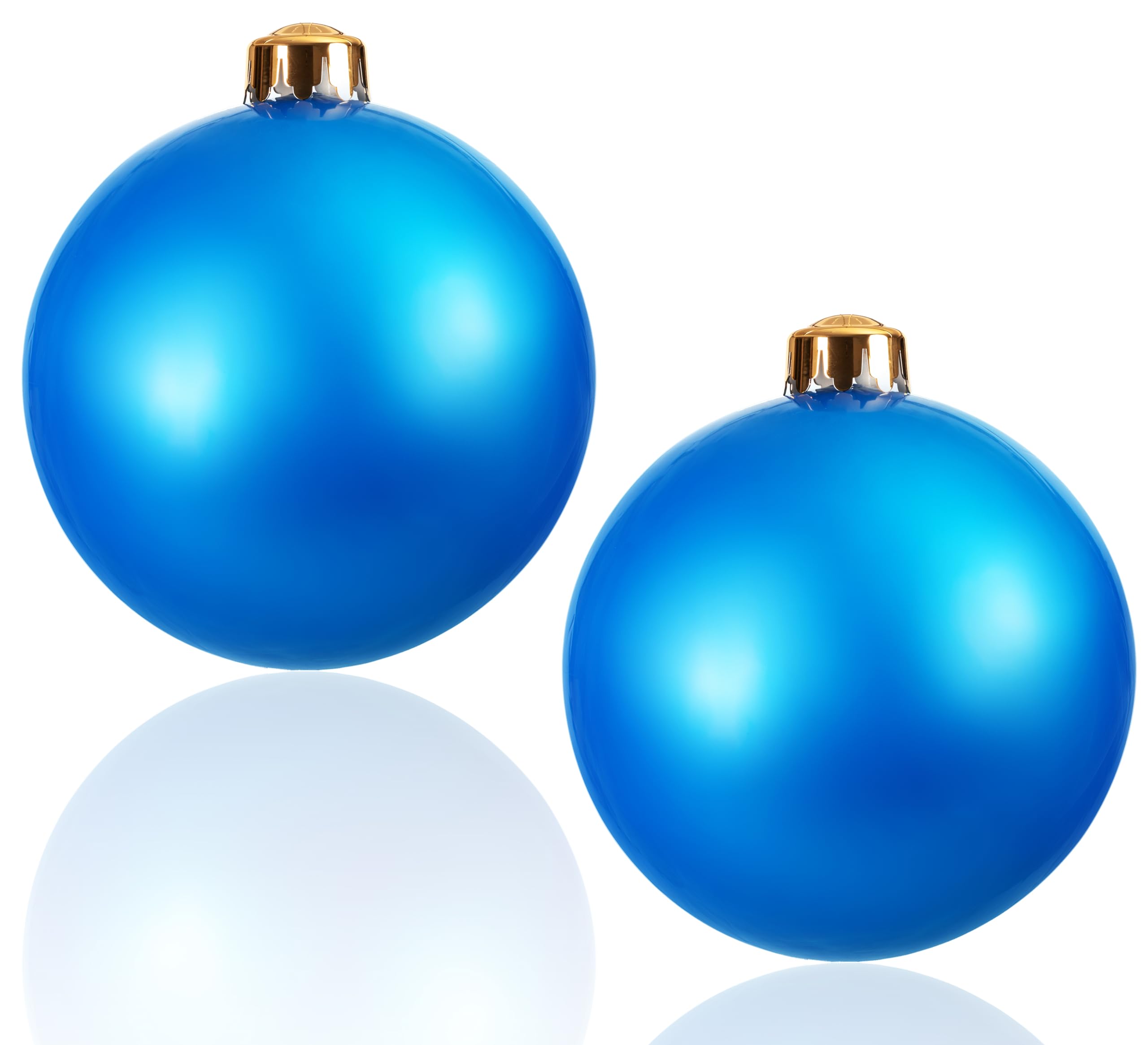 Boules de Noël géantes gonflables de jardin en lot de 2 grand format pour décoration extérieure