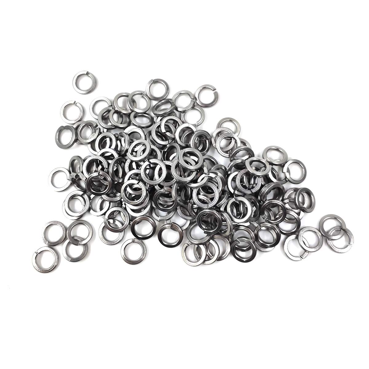 M6 Stainless Steel Split Lock Washers, 6mm ID, 10mm OD,18-8 (304) Stainless Steel, Spring Lock Washers for M6 Screw Bolts 150pcs (M6)