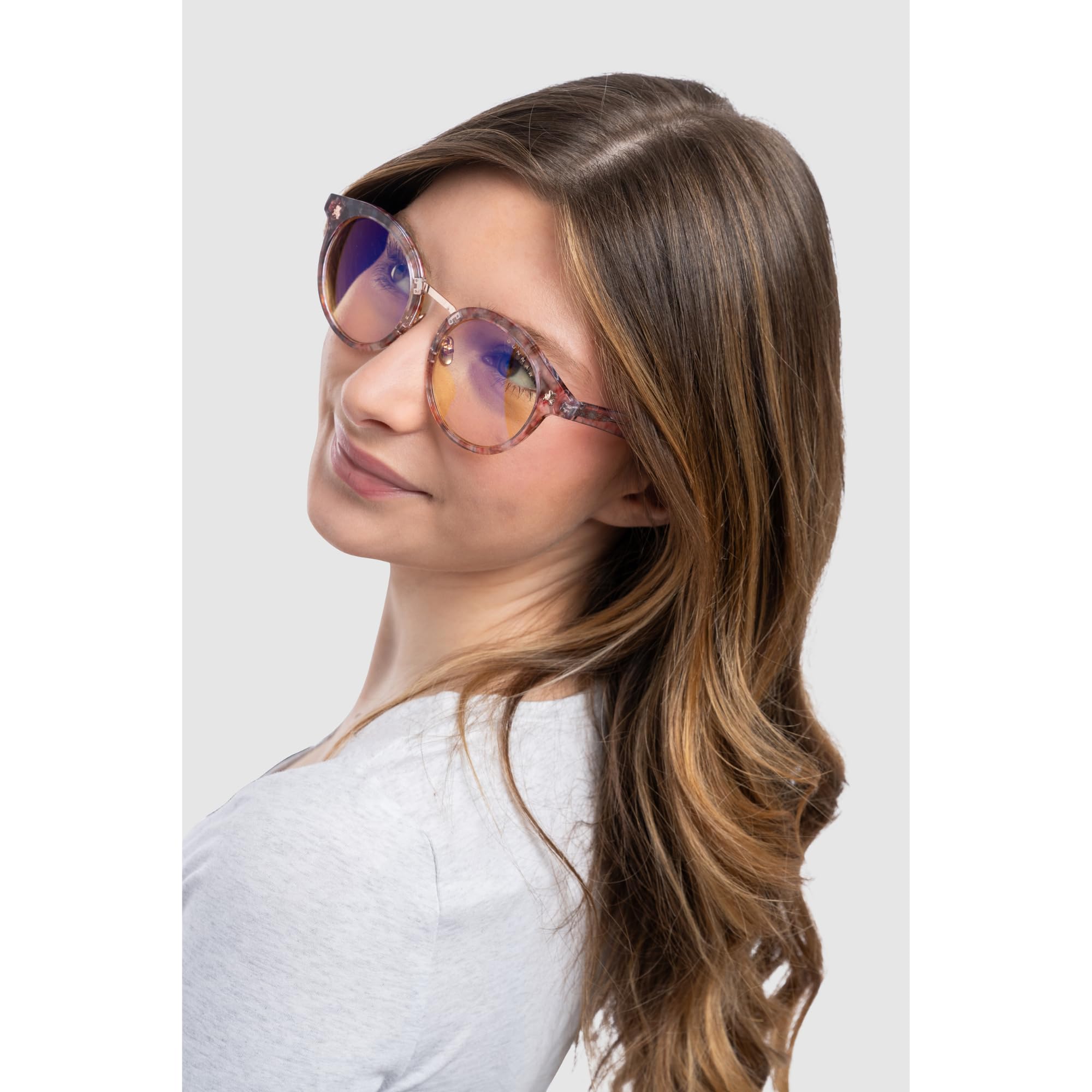 Gunnar x Tokidoki Blaulicht-Brille - Flower Power - Pink - Clear