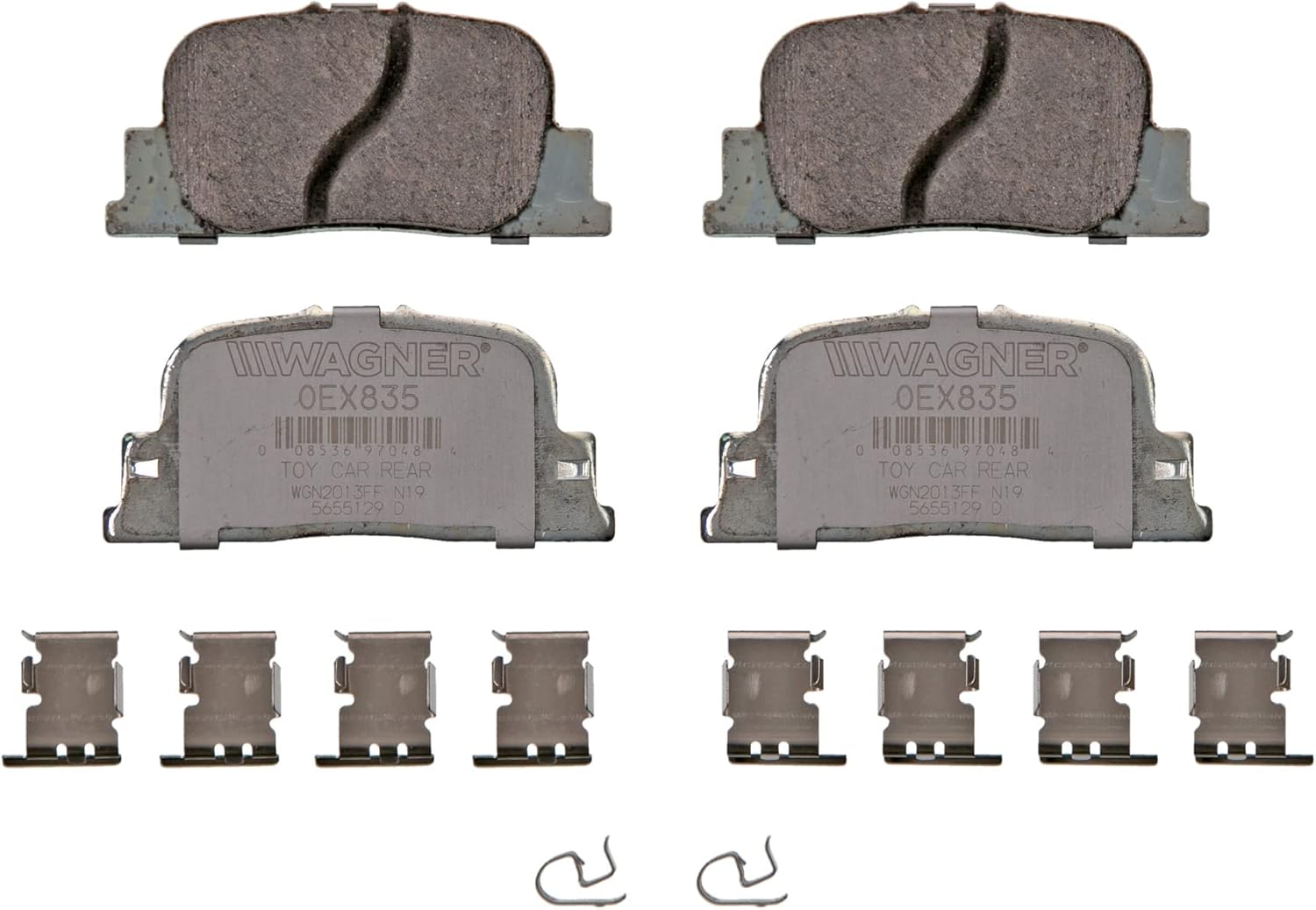 Wagner Brake OEX OEX835 Disc Brake Pad Set Premium Ceramic