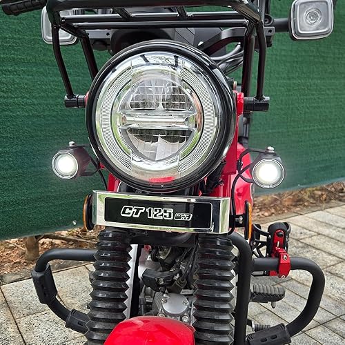 Miniatura 5 de Kit de luz auxiliar LED con conector compatible con Honda CT125 Trail 125 Hunter cub (2019-actual) (blanco día #2)