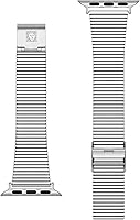Vista 15 de Anne Klein Correa de acero inoxidable para Apple Watch, segura, ajustable, correa de repuesto para Apple Watch, se adapta a la mayoría de muñecas