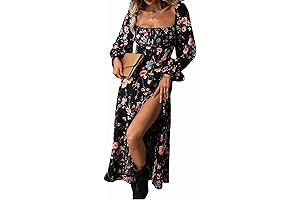 Blencot Women's Elegant Floral Maxi Dress: Embrace Springtime Grace