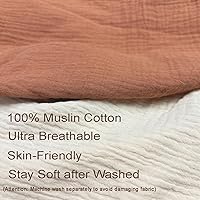 Vista 4 de Funda de almohada de lactancia, muselina de algodón, funda extraíble para almohadas de lactancia, paquete de 2 fundas de almohada, almohada
