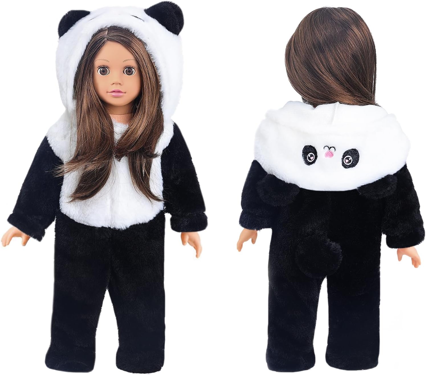 18 Inch Doll Clothes - Onesie Pajamas Fit 18 inch Girl Doll and More (Dinosaur)