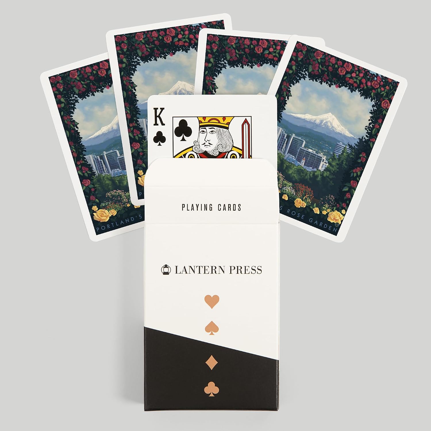 Lantern Press Rose Garden, Portland, Oregon, 52 Playing Cards for Adults, Poker Size Card Deck