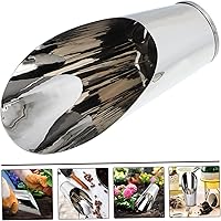 Vista 4 de Pala de cubo de acero inoxidable, cuchara de suelo para bonsái, cucharas de plástico para fertilizantes de jardín, cuchara de alimentación, cucharas