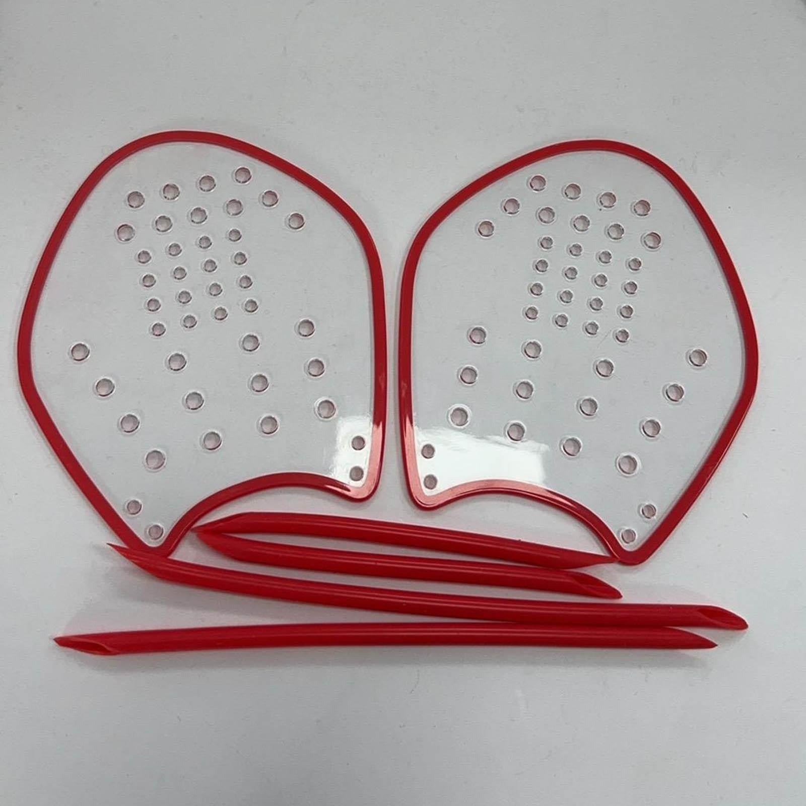 Gralara 2 Pezzi Palette Nuoto Paletta Allenamento Mani Uomo Donna Materiale PC Silicone Resistente E Flessibile Migliora E Potenza Adatte Allenamento