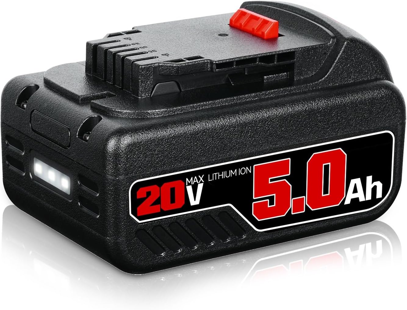 PDstation 5000mAh DCB200 Li-ion Battery Replacement for Dewalt 20V Battery Lithium DCB200 DCB204 DCB206 DCB201 DCB203 DCB180 Compatible with Dewalt 20V Max DCD/DCF/DCG Cordless Power Tools