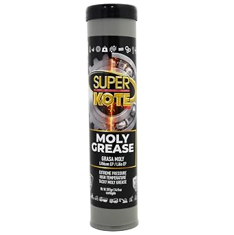 Moly Lithium Grease Superkote 2000 | NLGI 2 | EP 2 Grease | Tube | High Temperature | Heavy Duty | Industrial | Mining | Agriculture | Fifth Wheels I | Pins and Bushings I 1-Pack of 14 Oz.