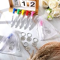 Vista 5 de Fumete 45 piezas de regalos de agradecimiento para el hogar, bolígrafos inspiradores con el pulgar hacia arriba, llaveros de agradecimiento, bolsas