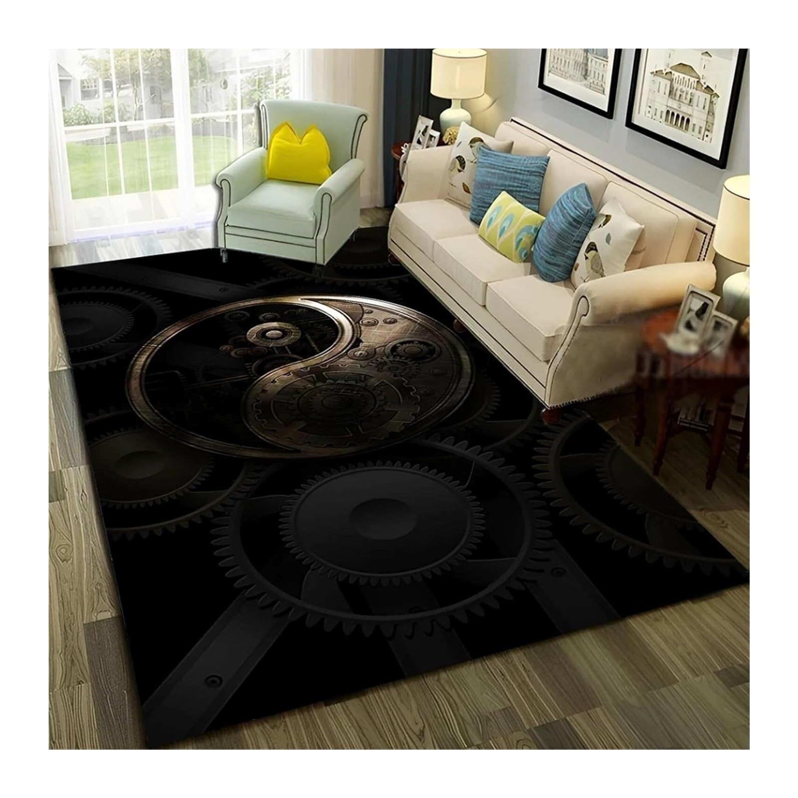 Tapis Tai Chi antidérapant avec mousse à mémoire de forme isolante et stable