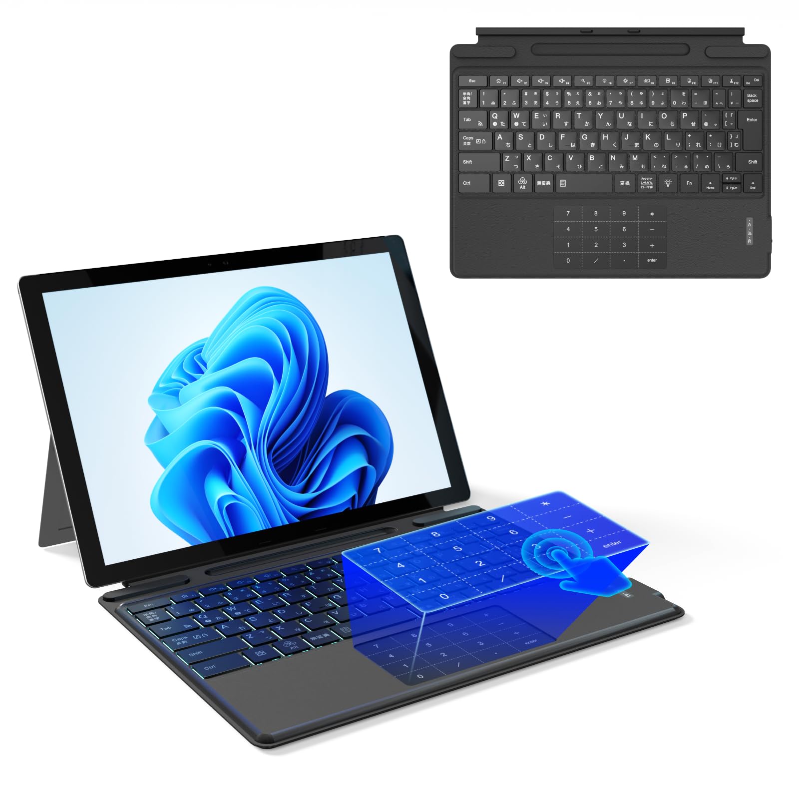 SurfacePro9 本体＋純正キーボード＋充電器｜美品｜使用2年弱｜動作良好 Amazon.co.jp: Ewin Surface Pro 8/9/X/10/11 キーボード ワイヤレス
