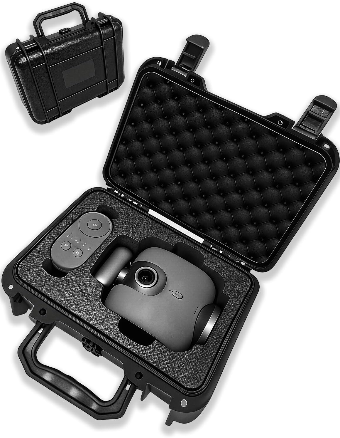 Portable Shockproof Hard Carrying Case Compatible with XbotGo Chameleon Camera, Shockproof & Dustproof, Secure Lock & Ventilation System, Durable PP Plastic with EVA Liner, for Storage & Travel