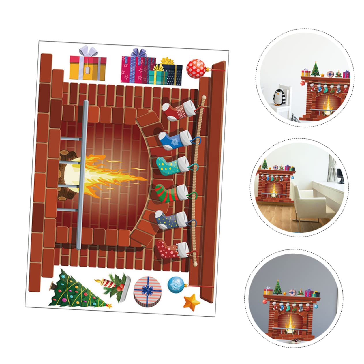 Cabilock 5 Set Adesivi Murali Per Albero Di Natale Decorazione Per Finestre Decorazione Per Porte Decorazioni Natalizie Decorazioni Per Interni Vacanze Adesivi Per Finestre