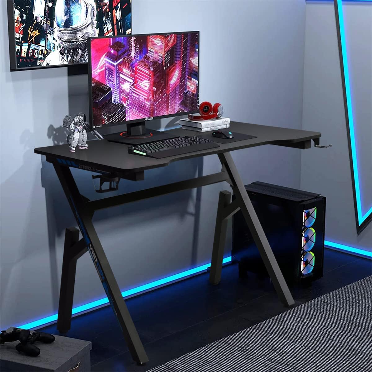 Amazon.com: 39" Gaming Table Computer Desk Home Office Desk Gamer PC ...