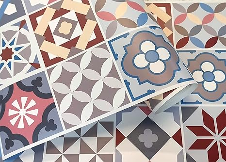 Carta Adesiva Per Parete Juta 40x250 Cm | Vinile Decorativo Con Motivo Rigue Pastello | Facile Applicazione - Foto 5