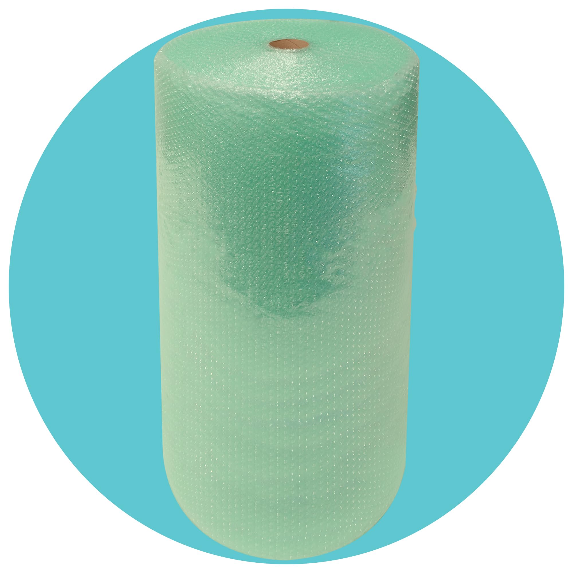 Triplast Green Biodegradable Bubble Wrap Roll, 1000Mm X 50M, Extra Wide Small Bubble Cushioning For Moving, Packaging And Storage