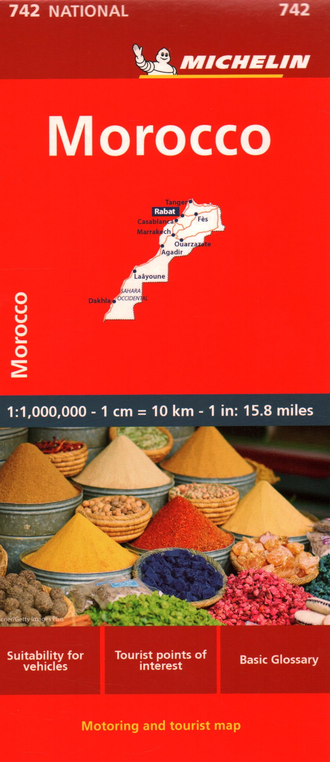 Morocco - Michelin National Map 742: Map (Maps/Country Michelin)
