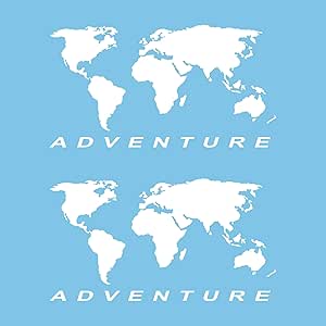 4R Adventure Stickers Aufkleber-Set Für Motorrad & Auto – 20 X 24 Cm