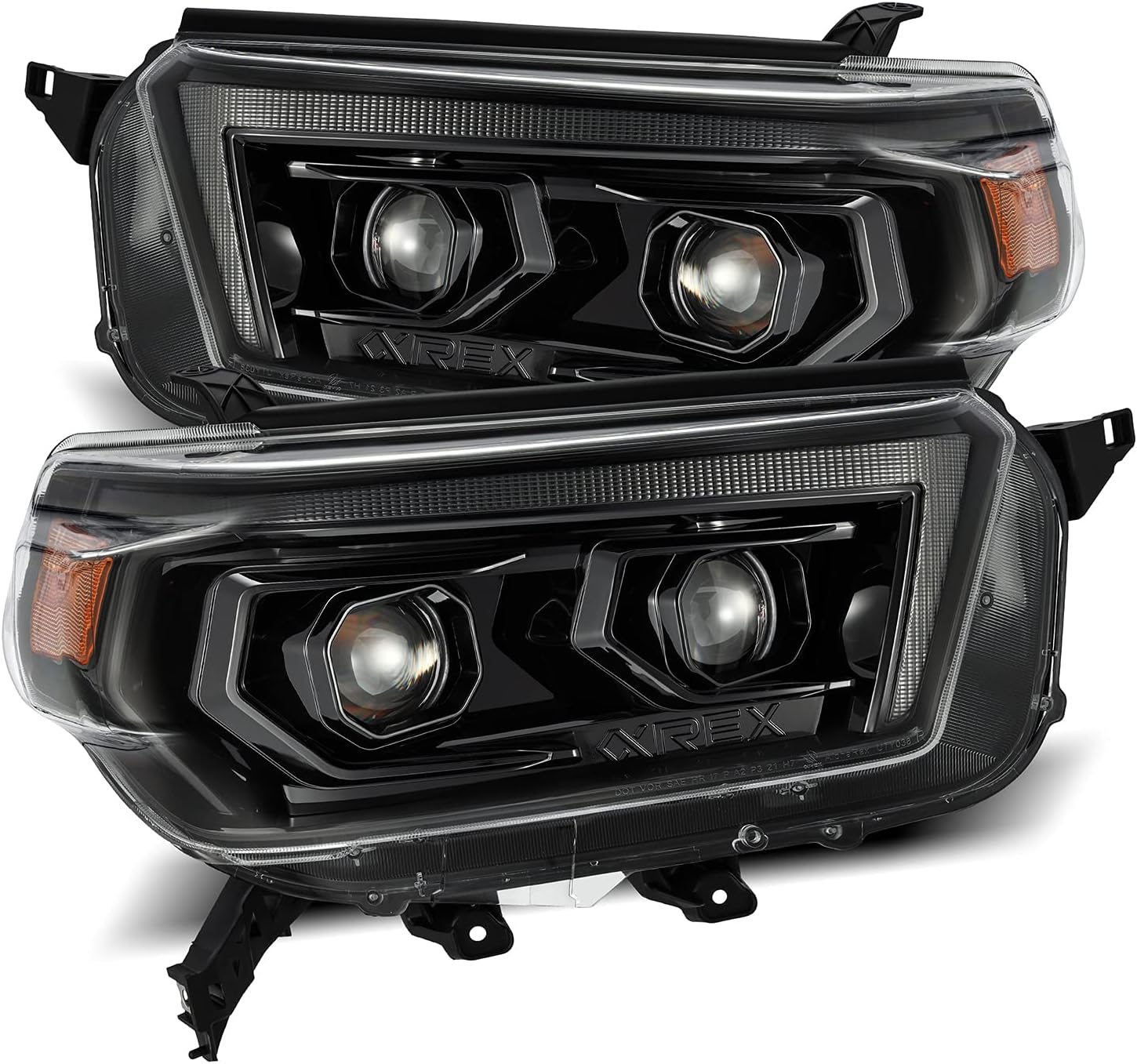 AlphaRex® 880756 - Luxx-Series 2010-2013 4Runner Projector Headlights - Alpha-Black