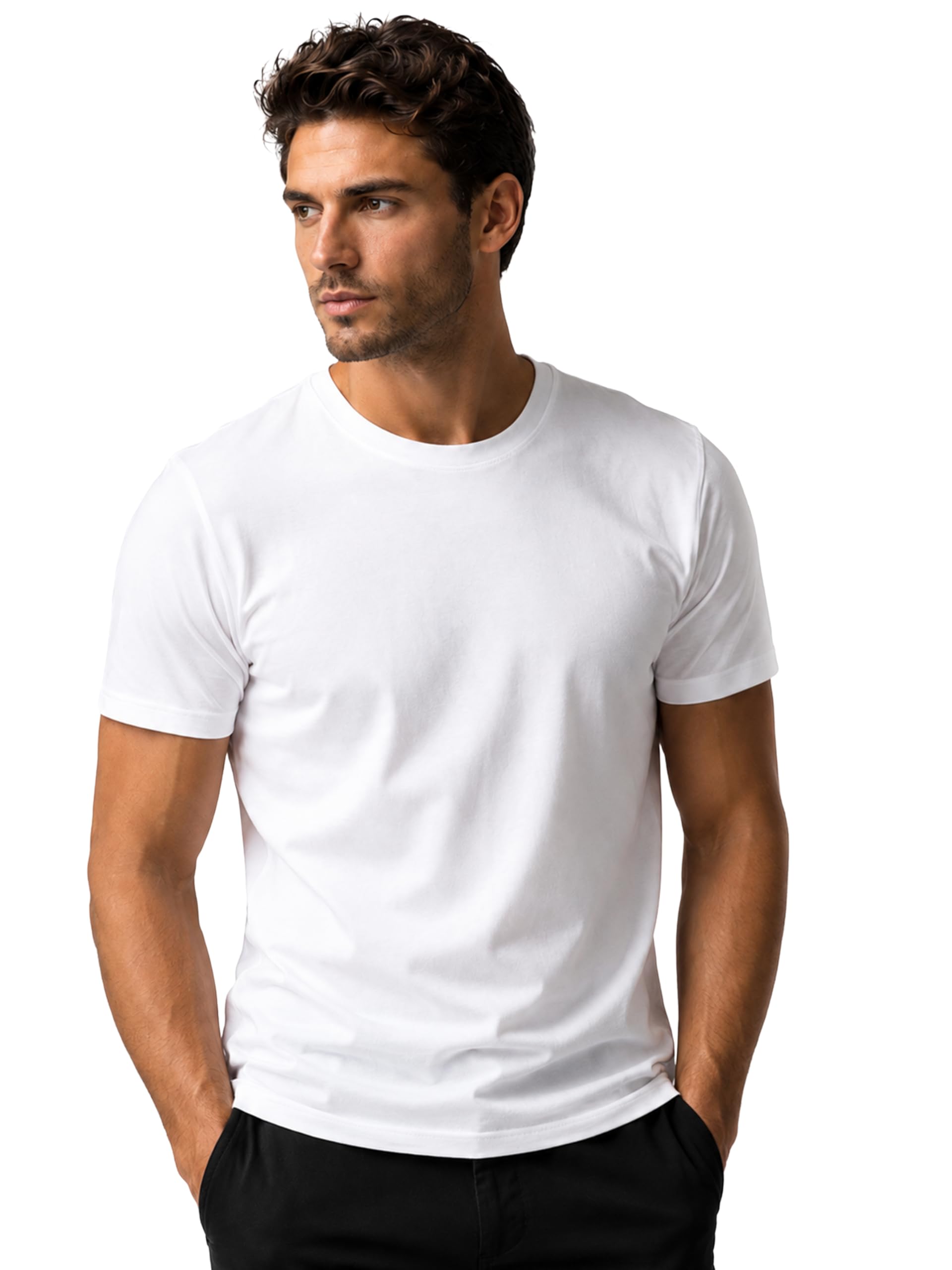 london hills T Shirt For Man | Men Round Neck Tshirts | Tshirt Shirts Men | Gym T Shirts For mens Workout | T-shirts For Man Cotton Stylish Round Neck T Shirt Half Sleeve Regular Fit Solid Multicolour-picture-26