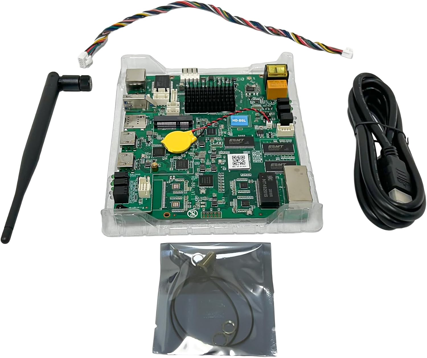 Huidu HD-B6L LED Control Card | Digital Signage Player for Poster Screens, LED Display Walls, and Multimedia Control | HDMI Input Output, Wi-Fi, USB, Ethernet, Cloud Management