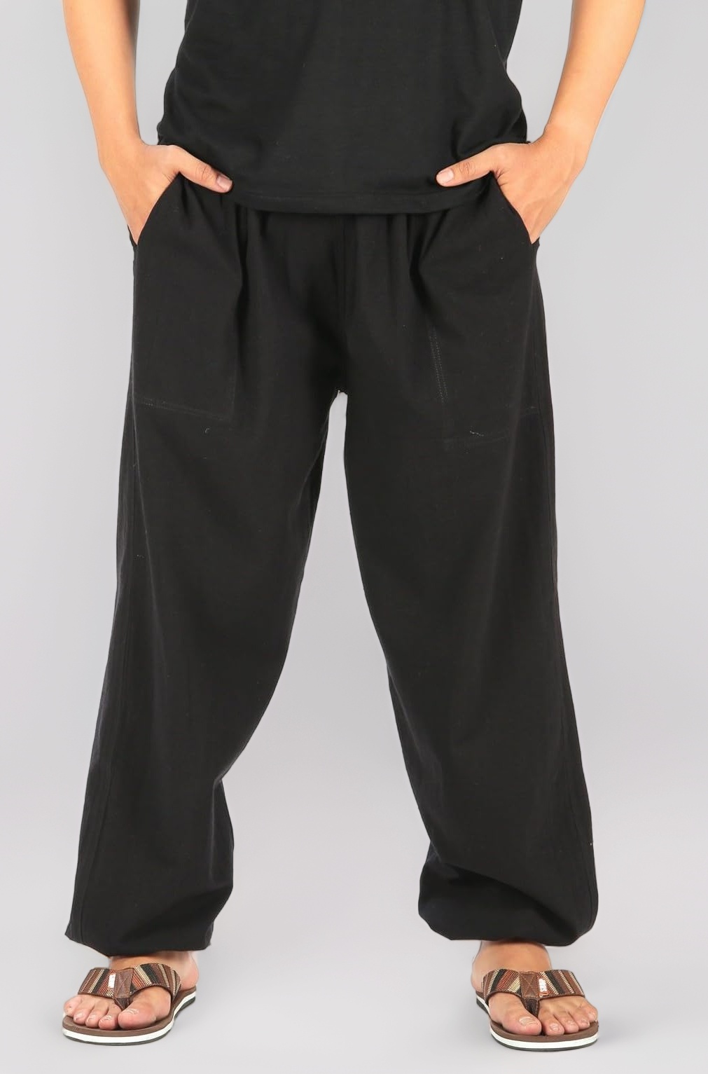 CandyHusky Men Casual Lounge Jogging Workout Yoga Pants Elastic Waist Drawstring