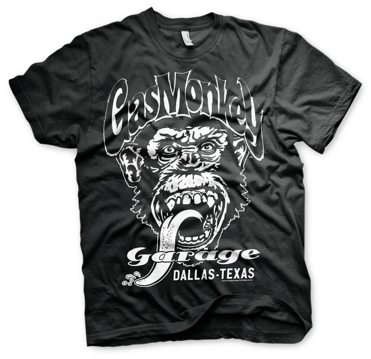 Gas Monkey Garage Officially Licensed Dallas Texas Mens T-Shirt (Black), XX-Large