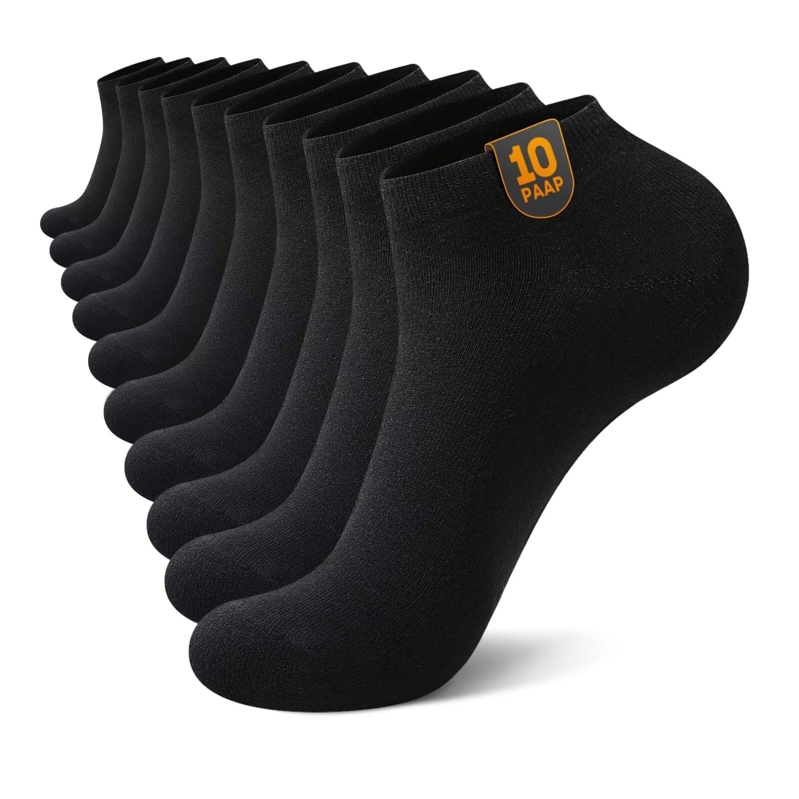 IceCony 10 Pares Calcetines Tobilleros Hombre Mujer Deporte Cortos Algodon Verano Finos Invisibles Calcetine Running Ciclismo Trekking Calcetín