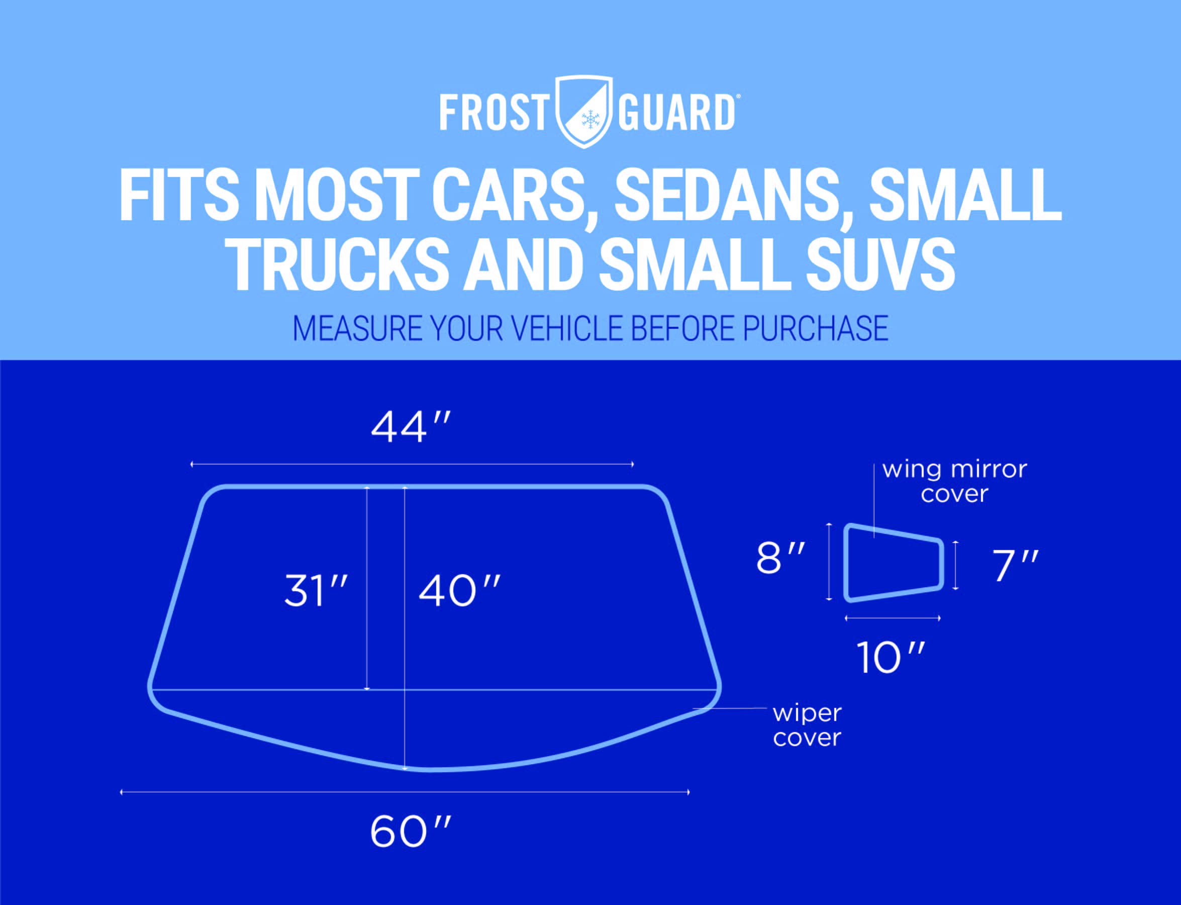 NFL Frost Guard Windshield Cover for Ice and Snow, Dallas Cowboys